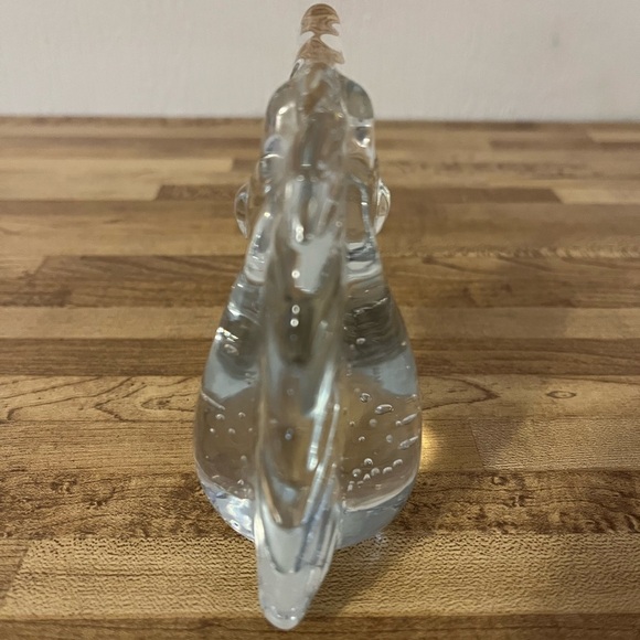 Unicorn Decorative Clear Glass Paper Weight Bubble Art 3.75" Tall - Picture 2 of 7